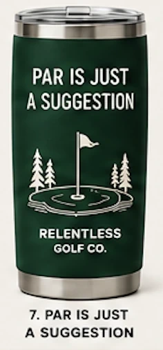 Relentless Golf drinkware option 7