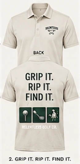 Relentless Golf polo option 2