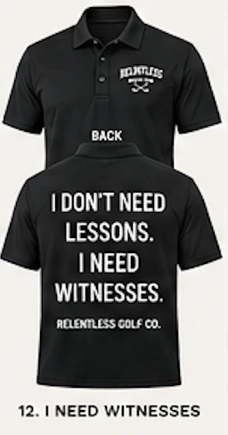 Relentless Golf polo option 11