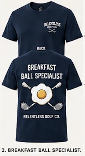 Relentless Golf T-shirt option 3