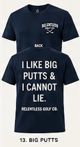 Relentless Golf T-shirt option 12