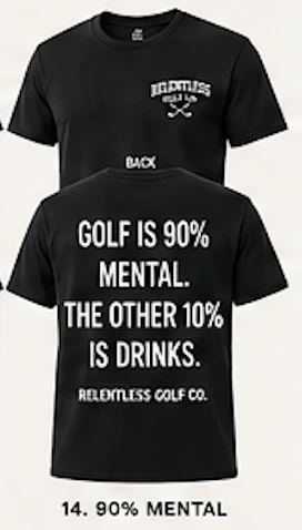 Relentless Golf T-shirt option 13