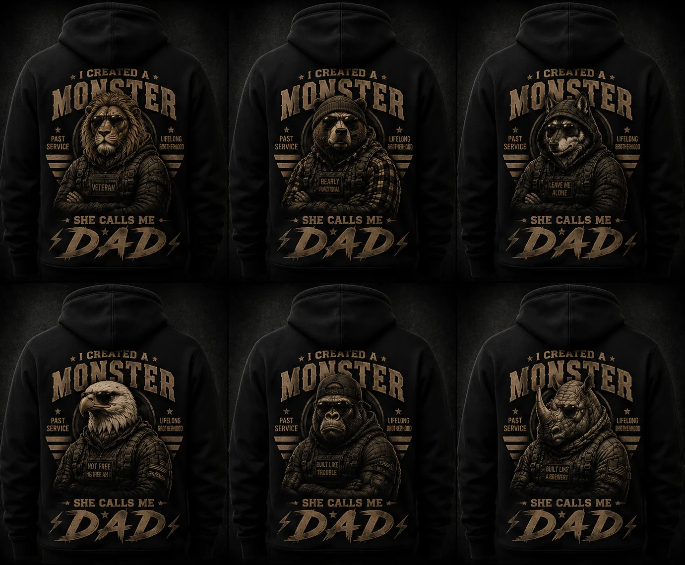 She Calls Me Dad hoodies
