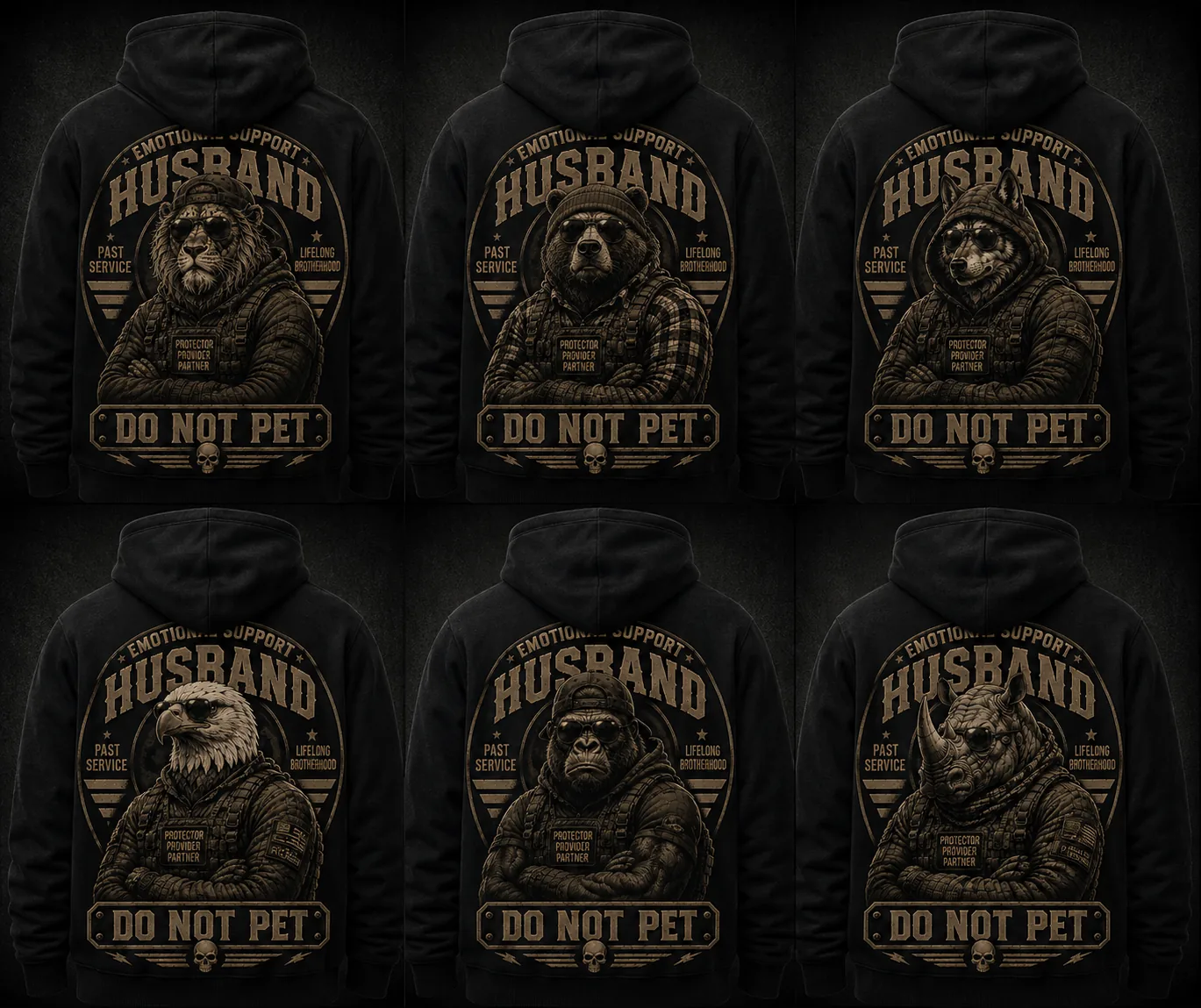 Emotional Support Husband hoodies