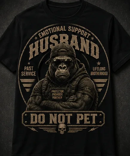 Emotional Support Husband — T-Shirts option 5