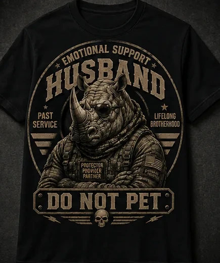 Emotional Support Husband — T-Shirts option 6