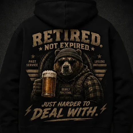 Retired. Not Expired. — Hoodies option 2