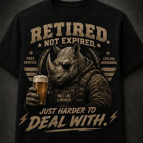 Retired. Not Expired. — T-Shirts option 6