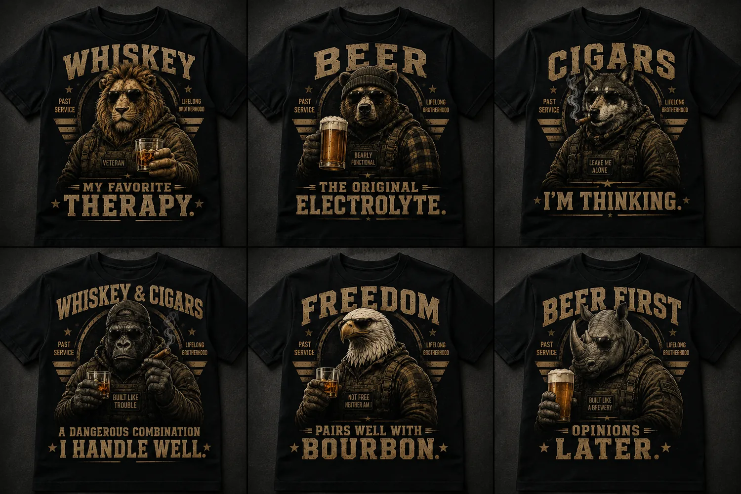 Dad and sarcasm T-shirts
