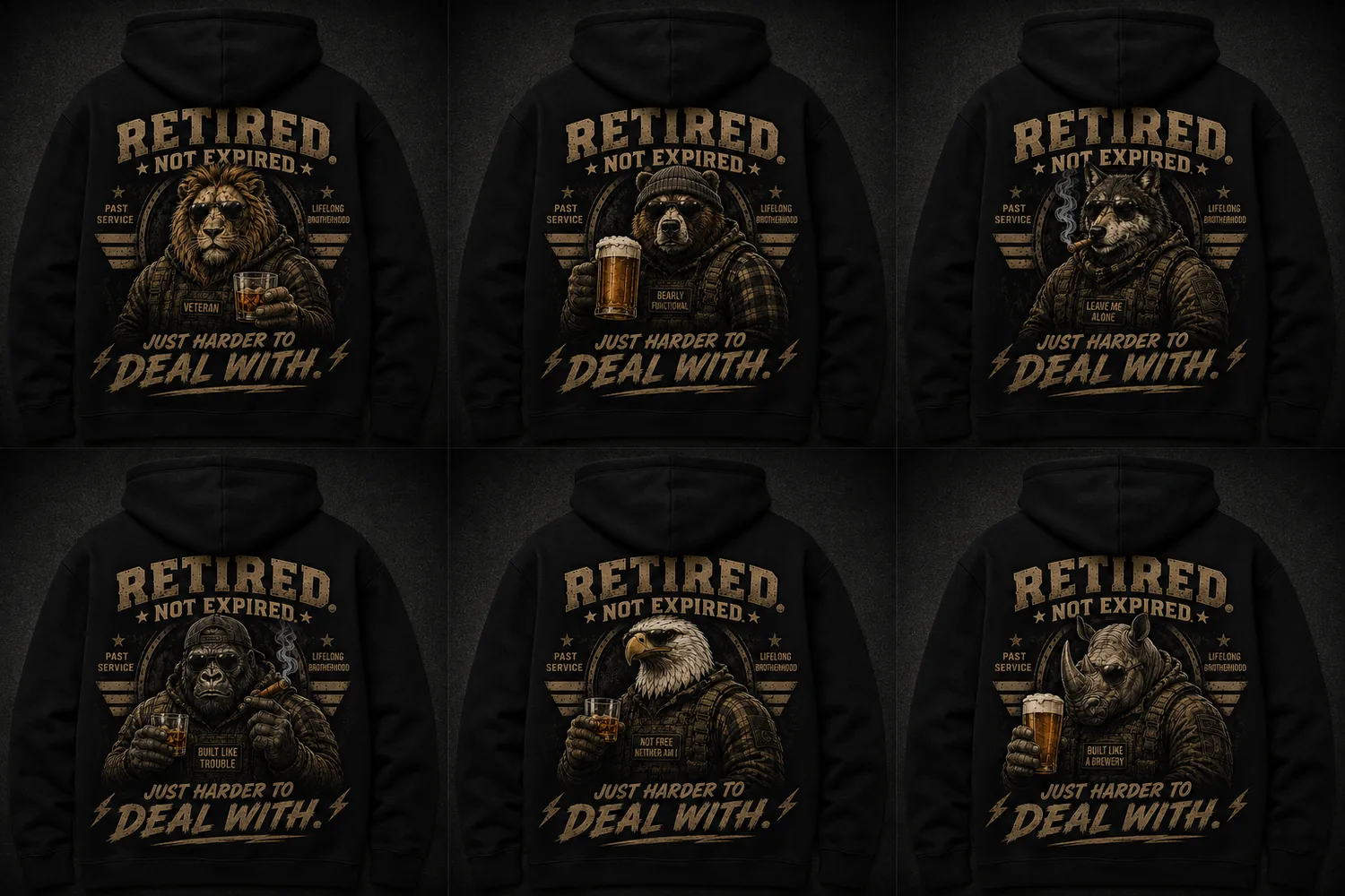 Retired Not Expired hoodies