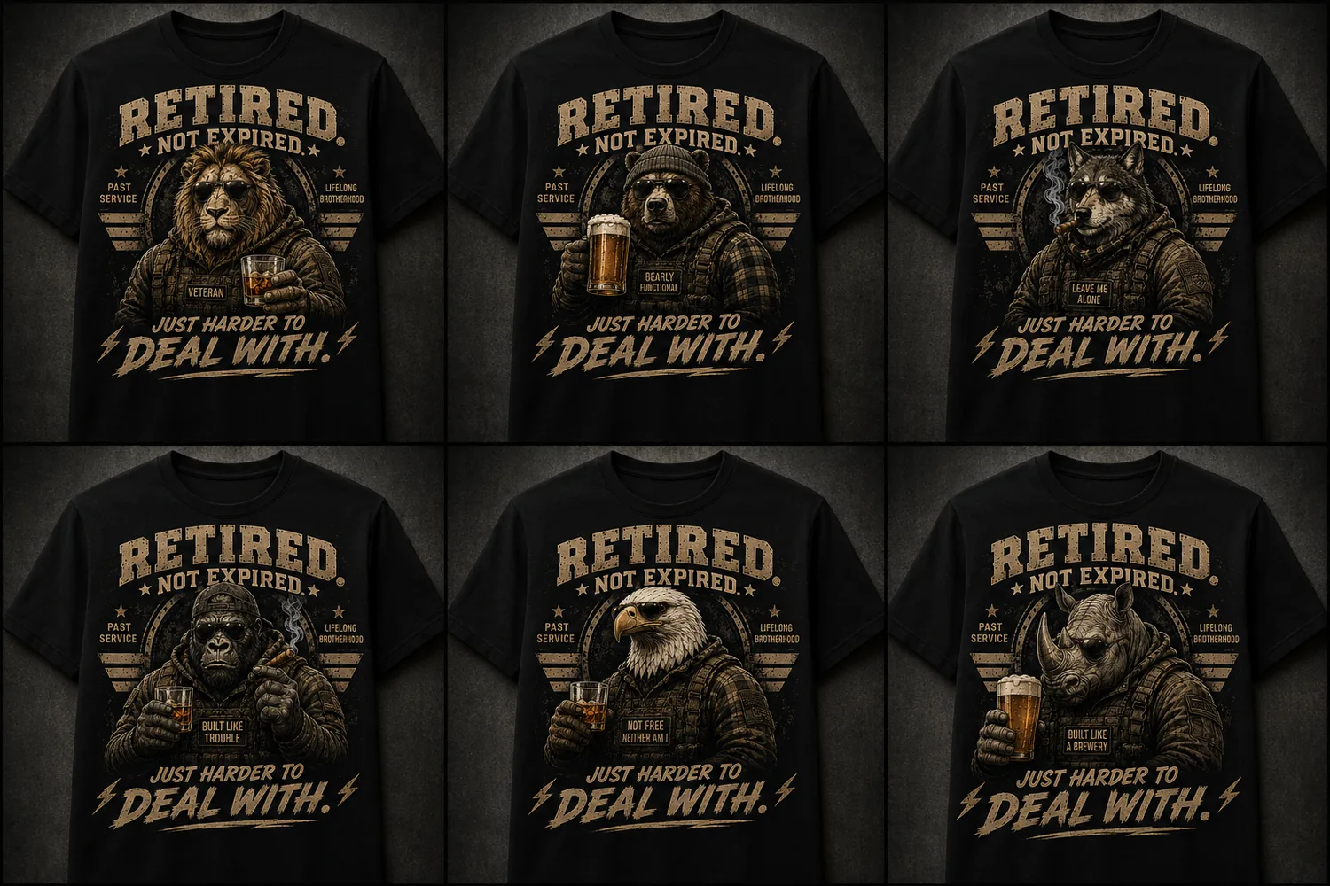 Retired Not Expired T-shirts